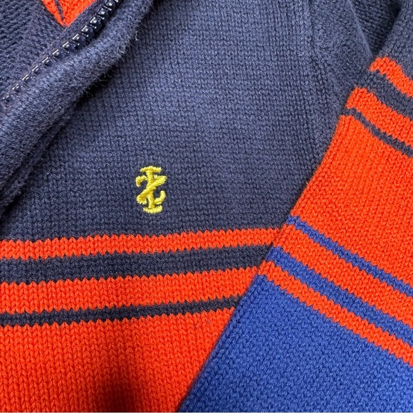 Izod Sweater Blue & Orange Quarter Zip Size 4T - Picture 5 of 16